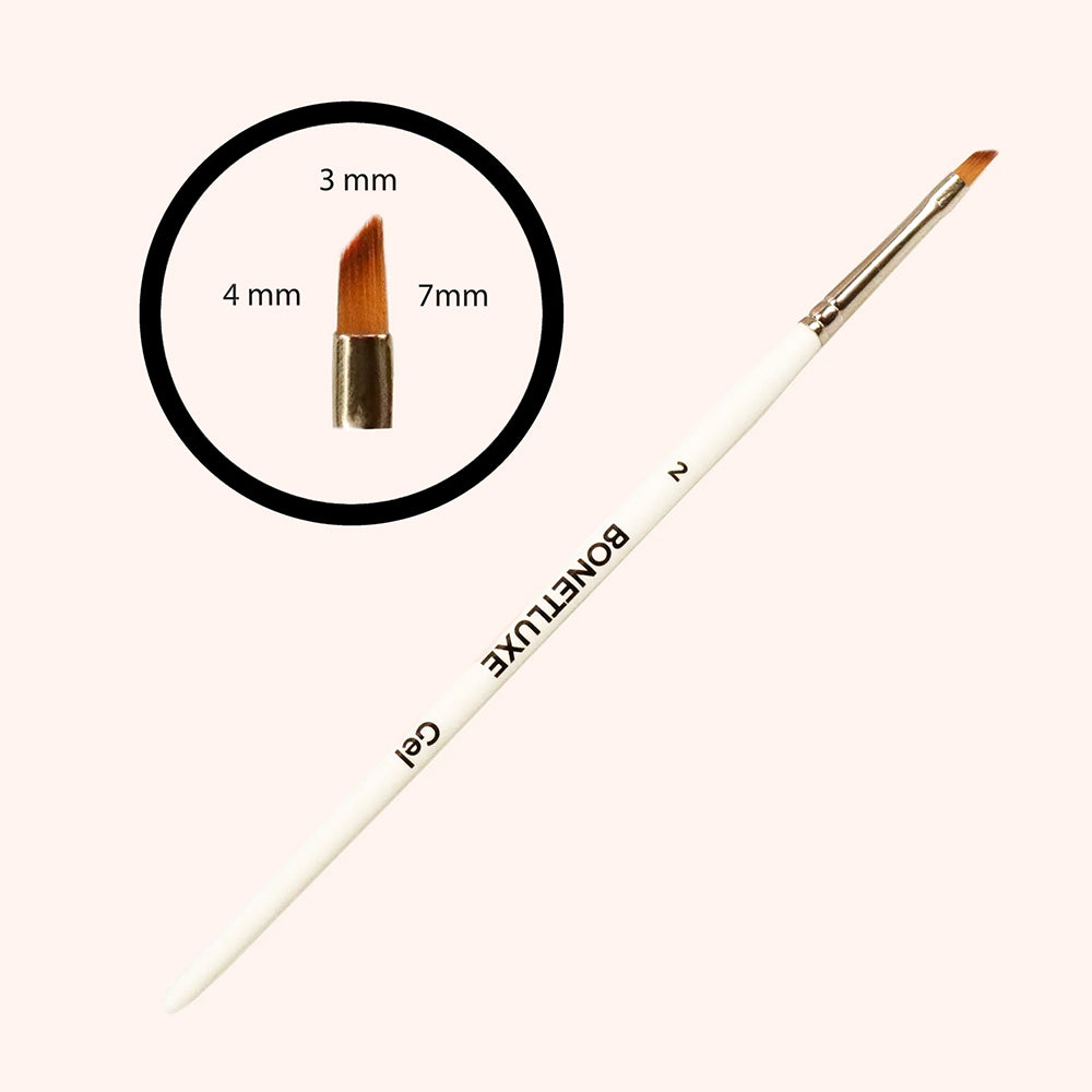 Premium One Stroke Diagonal Gel Brush n°2