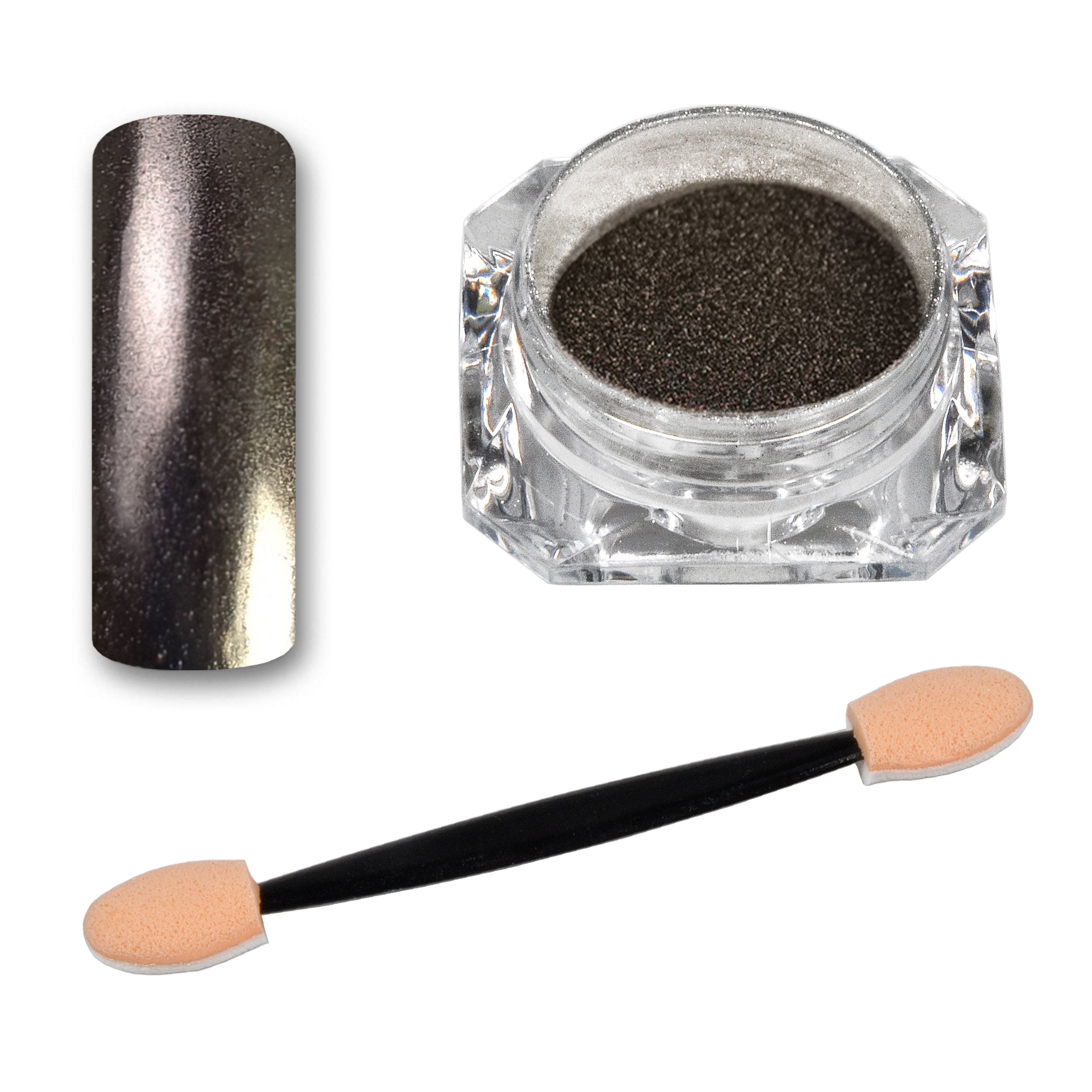 Mirror Chrome Puder Black