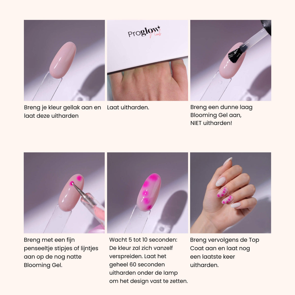 Blooming Gel: stijlvolle en eenvoudige NailArt
