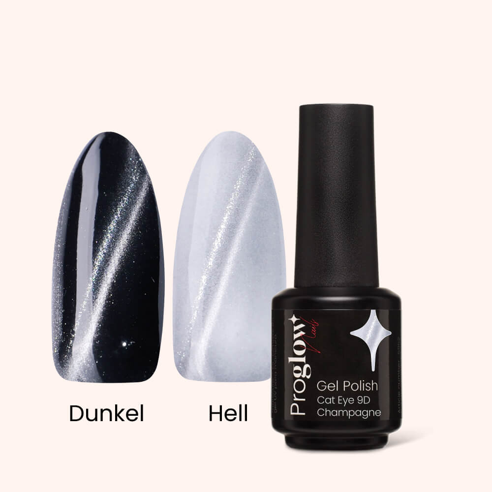 Gel Polish Gellak Cat-Eye 9D Champagne