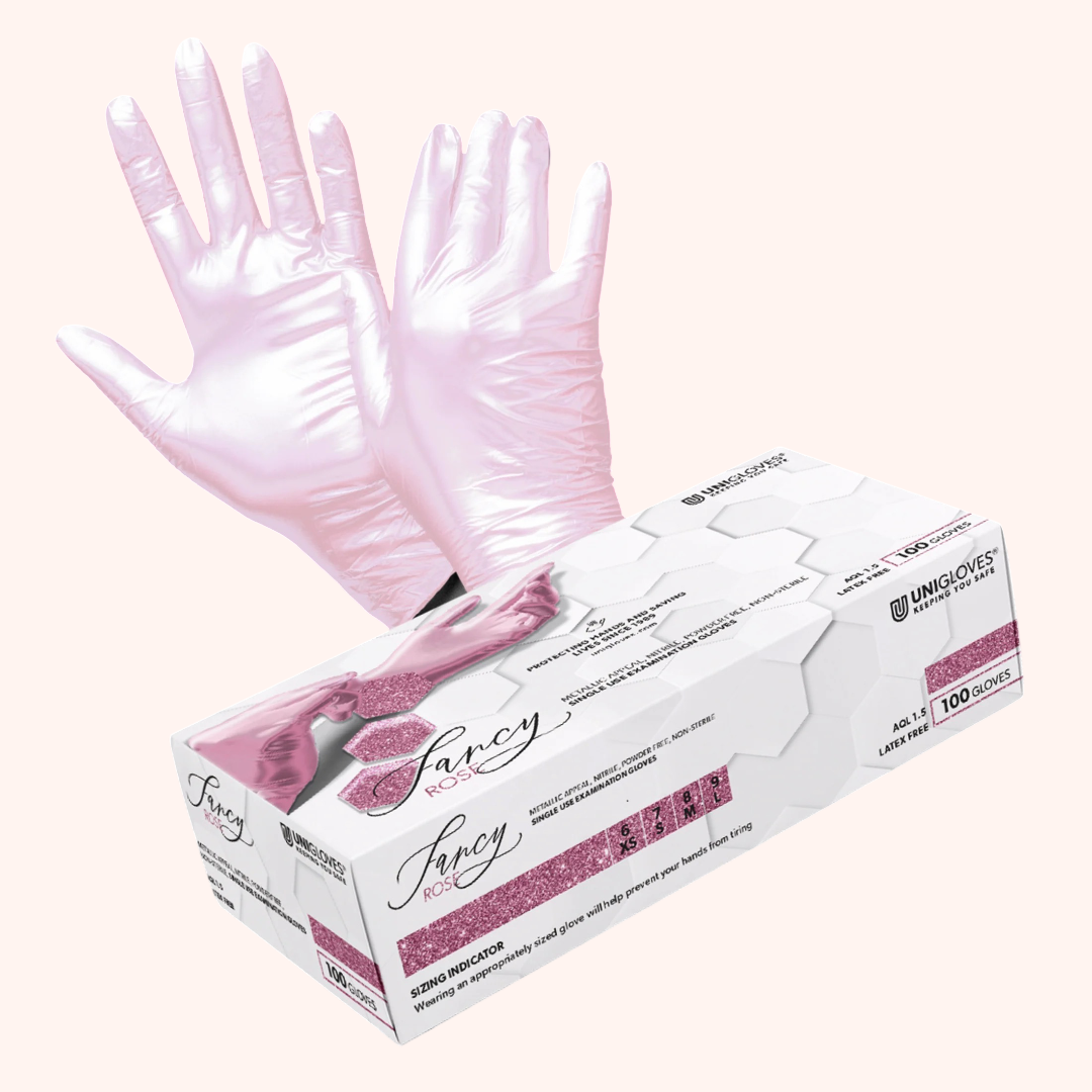Handschoenen Pink Glamour 100 stk.