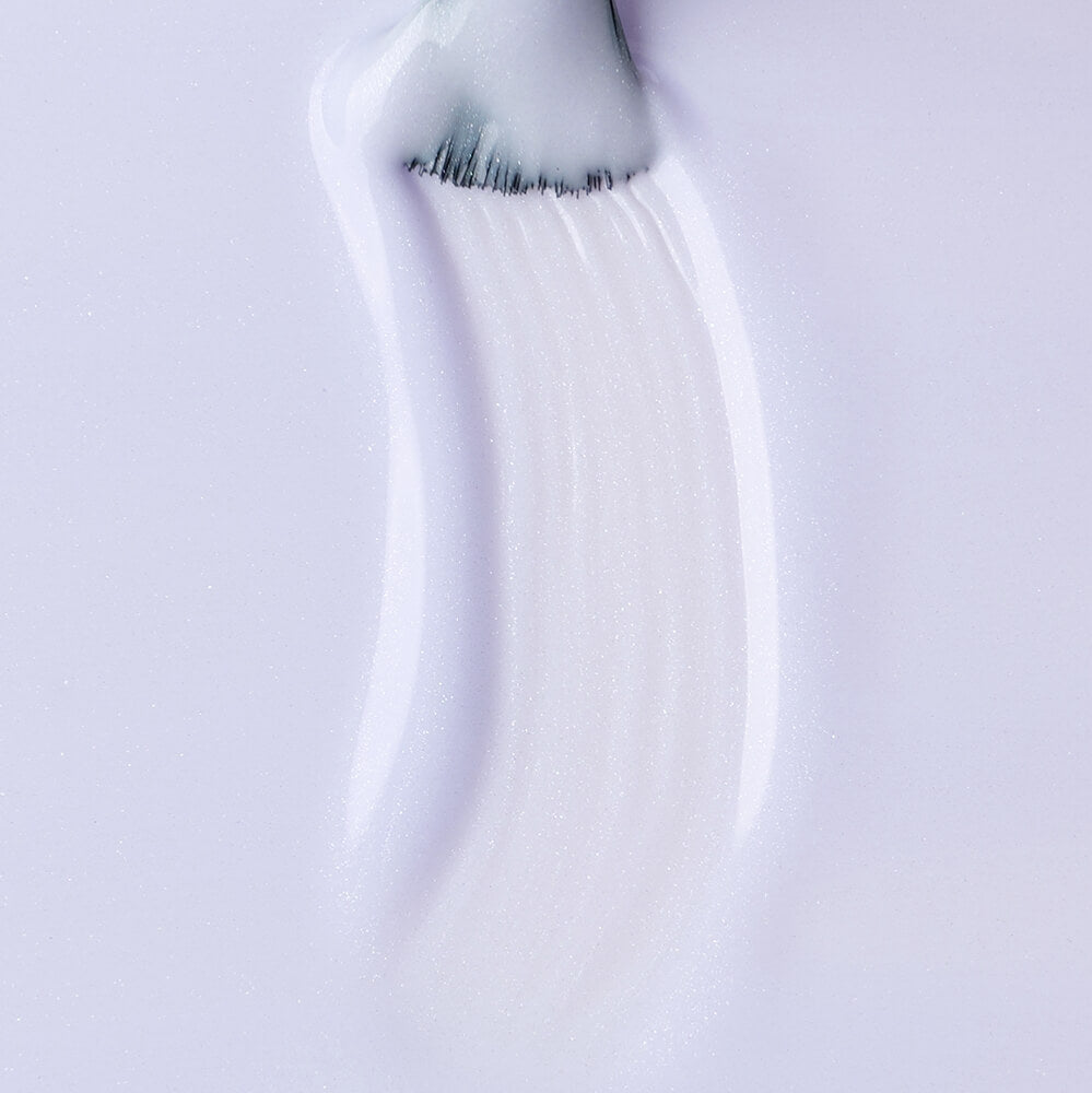 Gel Polish Shellac Sparkling Fleece White