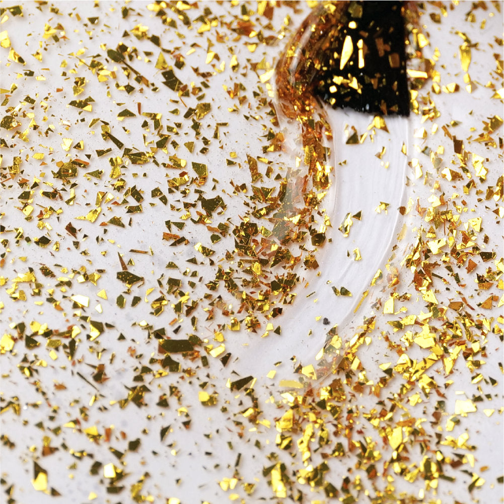 Top Coat Gold Confetti