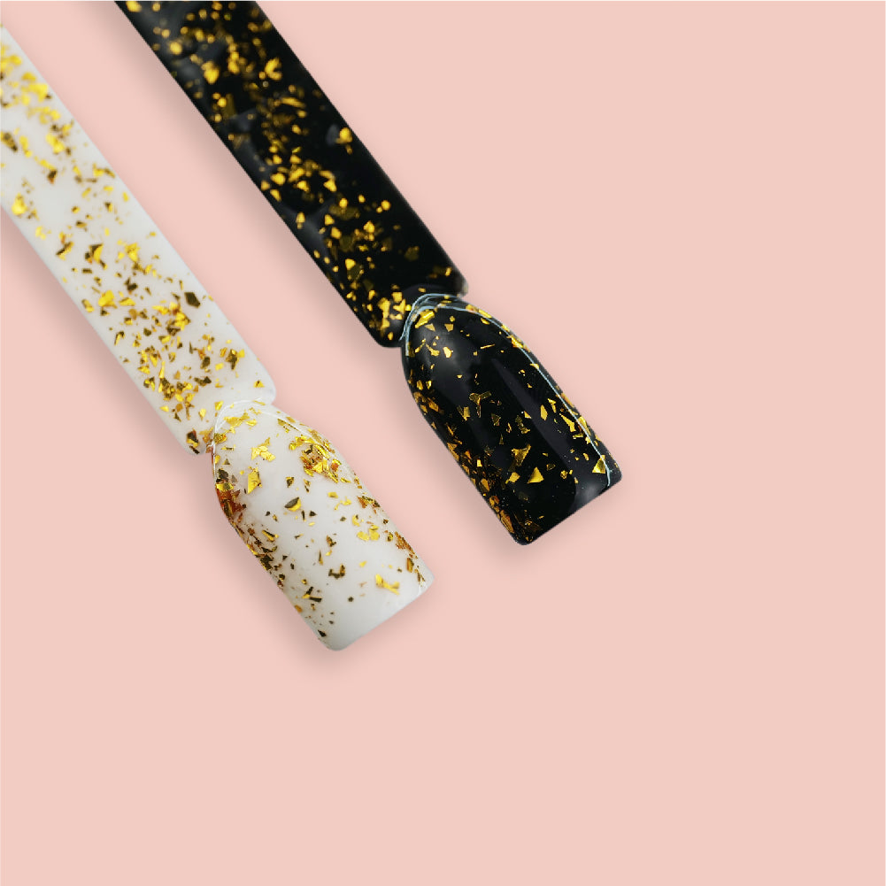 Top Coat Gold Confetti