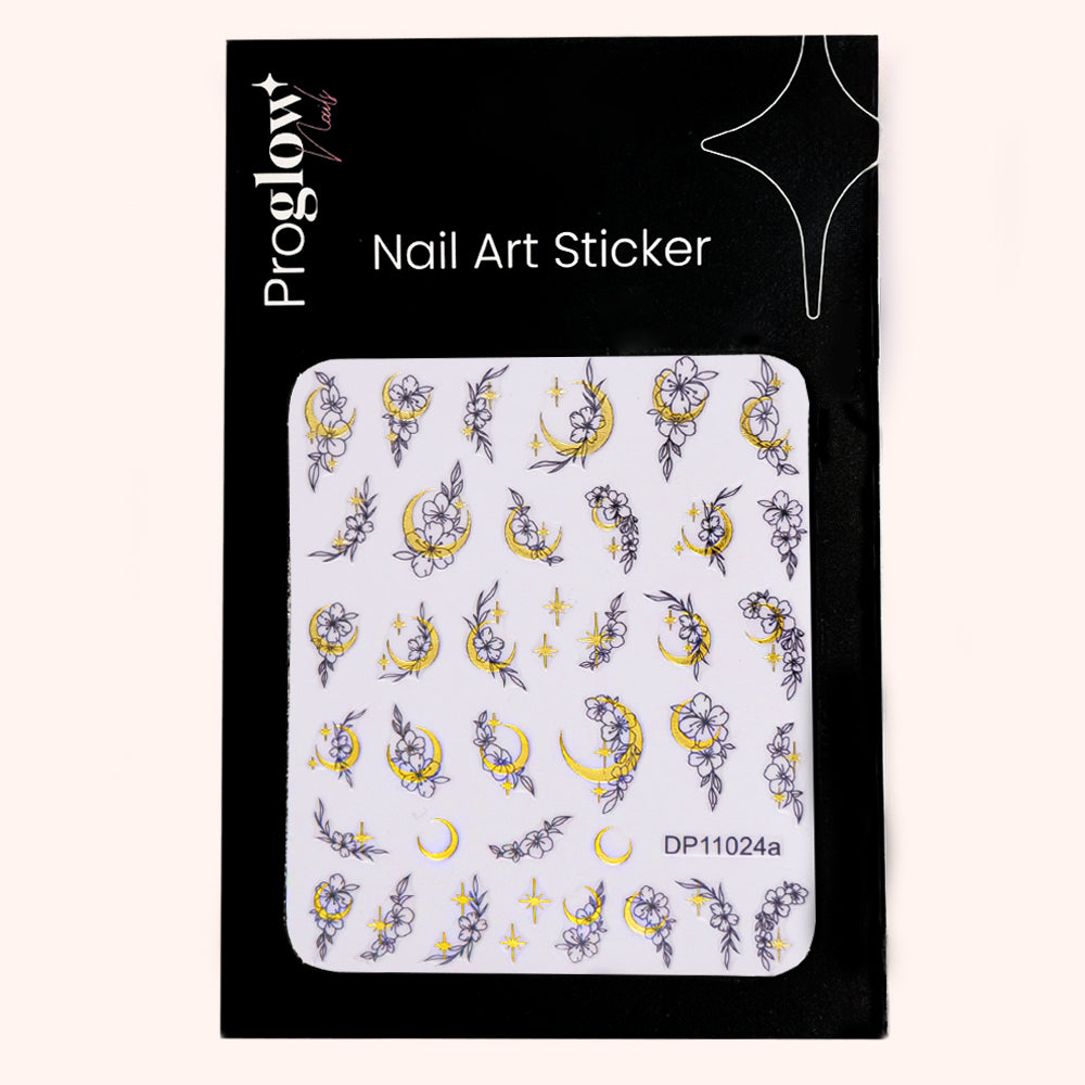 Nail Sticker Golden Moon