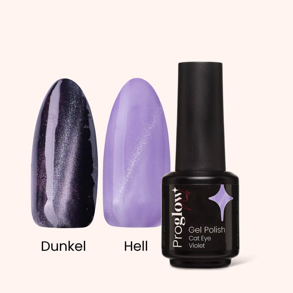 Gel Polish Gellak Crystal Cat Eye Violet