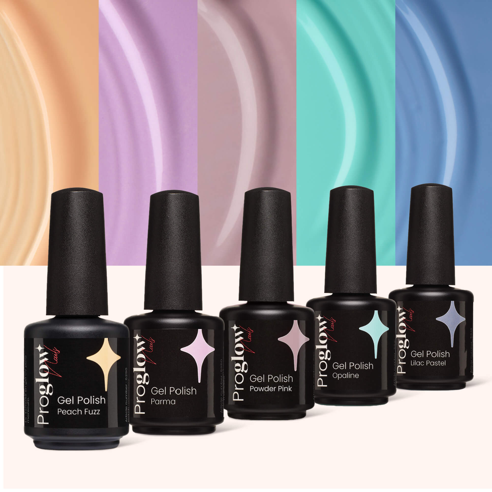 Shellac Set Pastell Farben