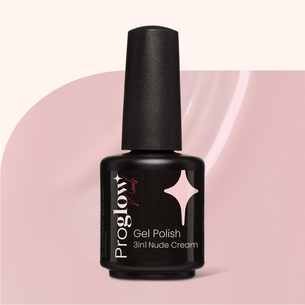 Gel Polish Gellak 3-in-1 No Wipe Nude Cream