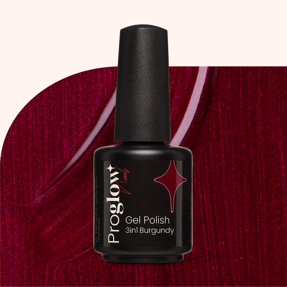 Gel Polish Gellak 3-in-1 No Wipe Burgundy