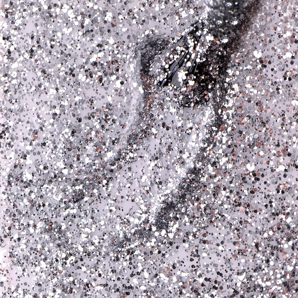 Gel Polish Shellac Silver Glam