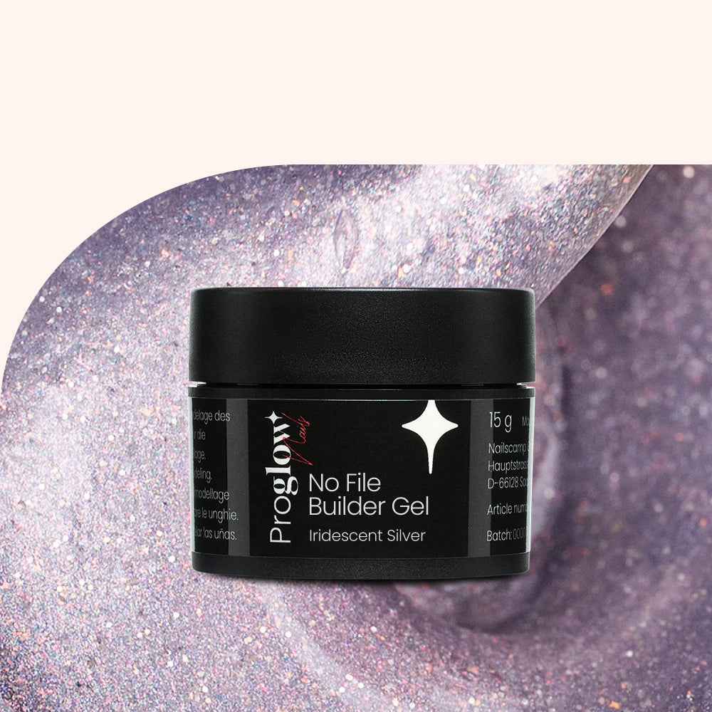 No File Builder Gel Iridescent Silver