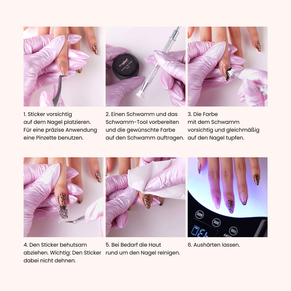 2in1 Ombre Nail Art Sticker - Butterfly