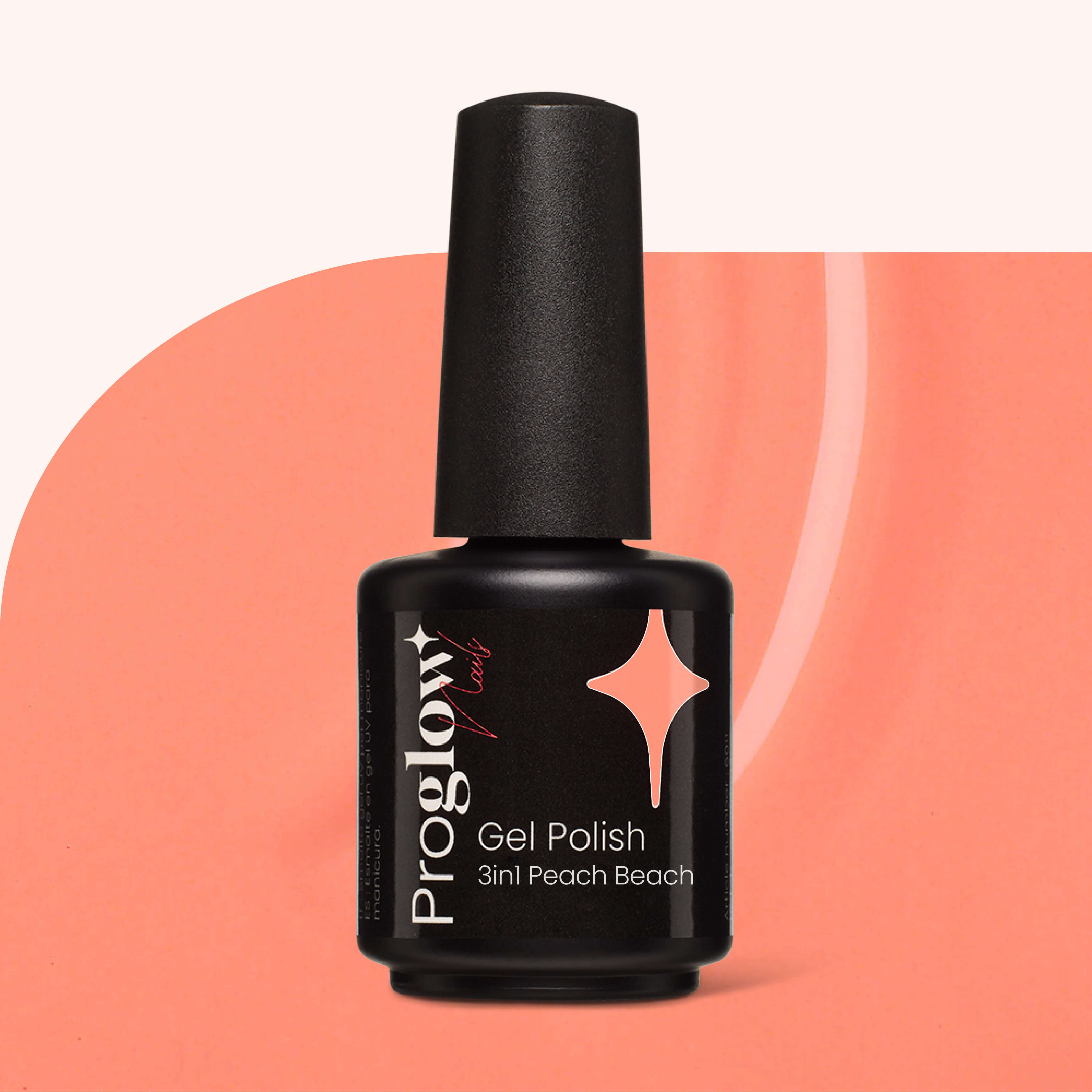 Gel Polish Gellak 3-in-1 No Wipe Peach Beach
