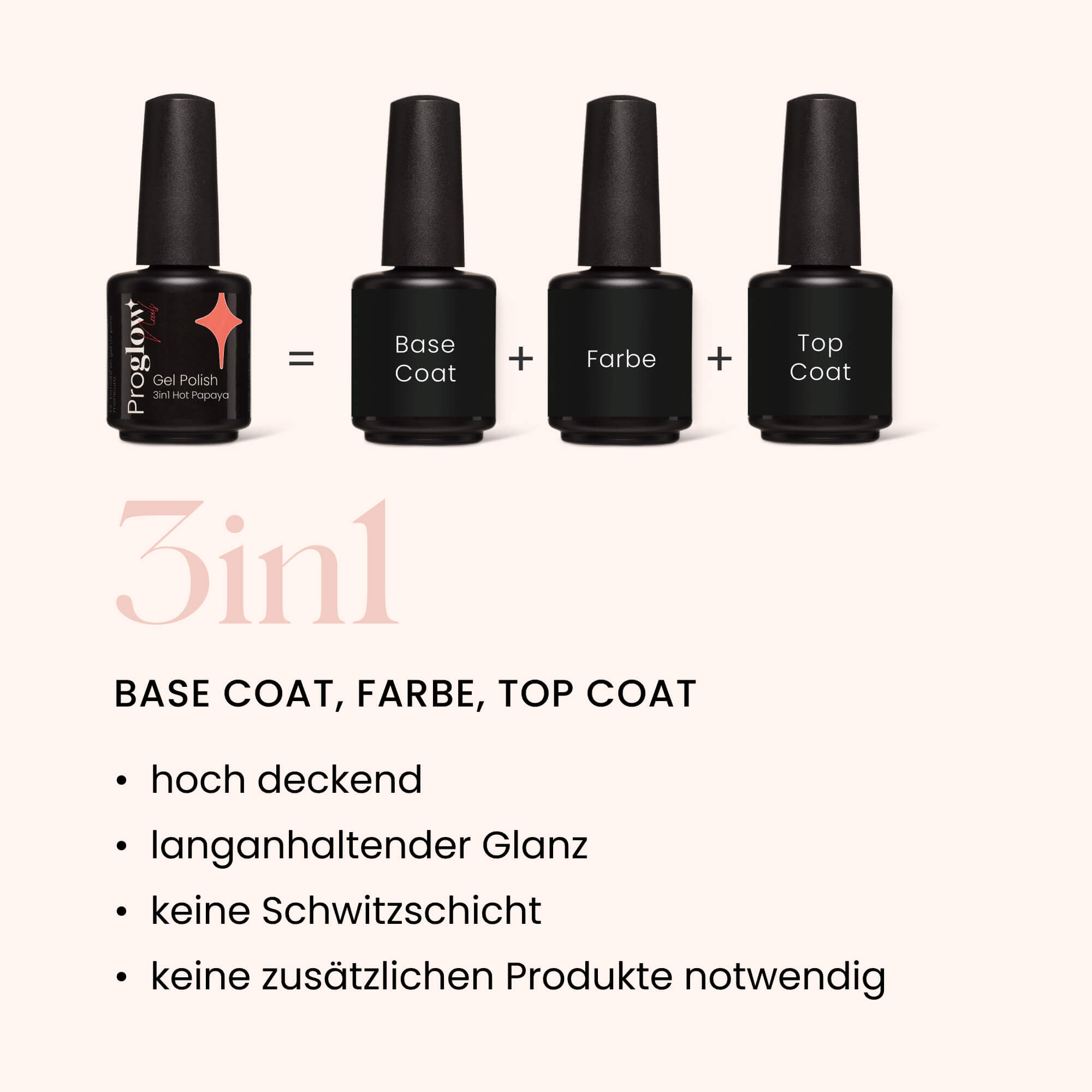 Gel Polish Shellac 3in1 No Wipe Hot Papaya