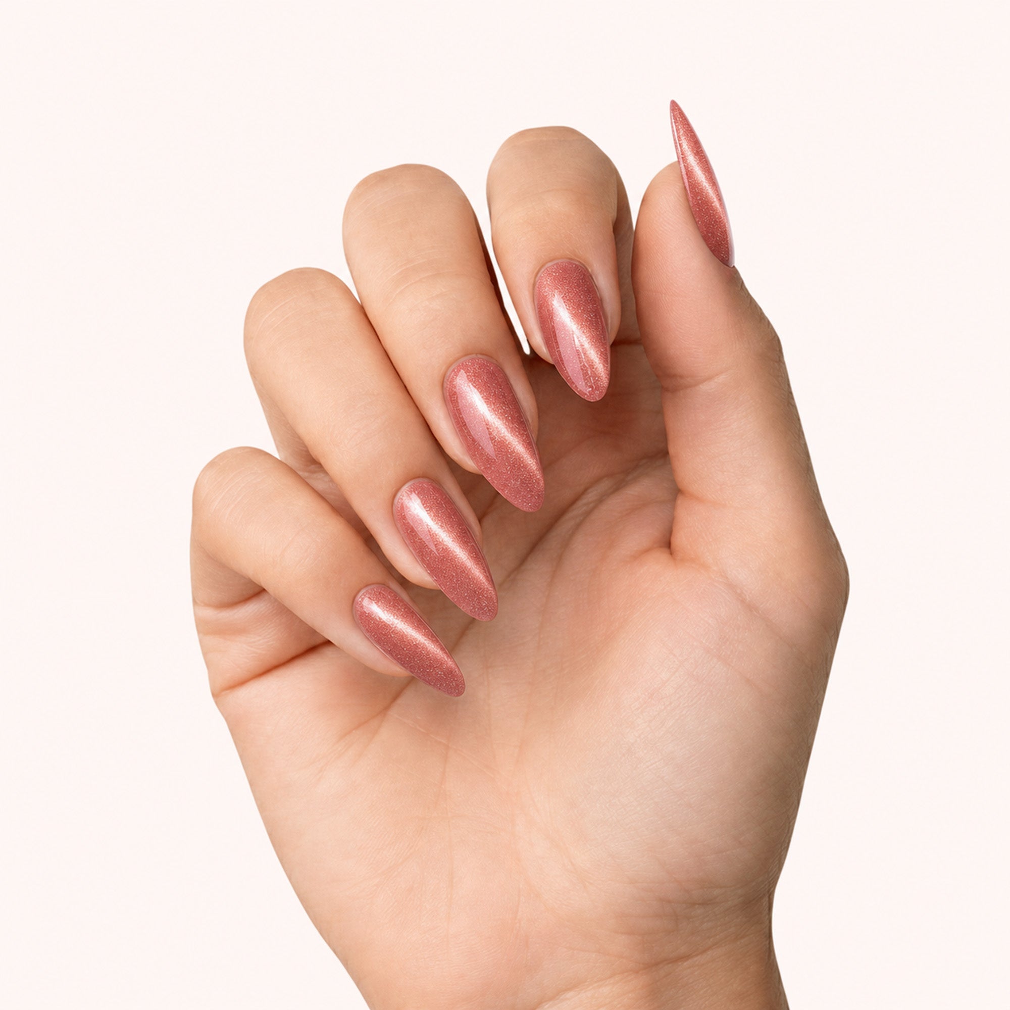 Gel Polish Gellak Cat Eye Nude Terracotta