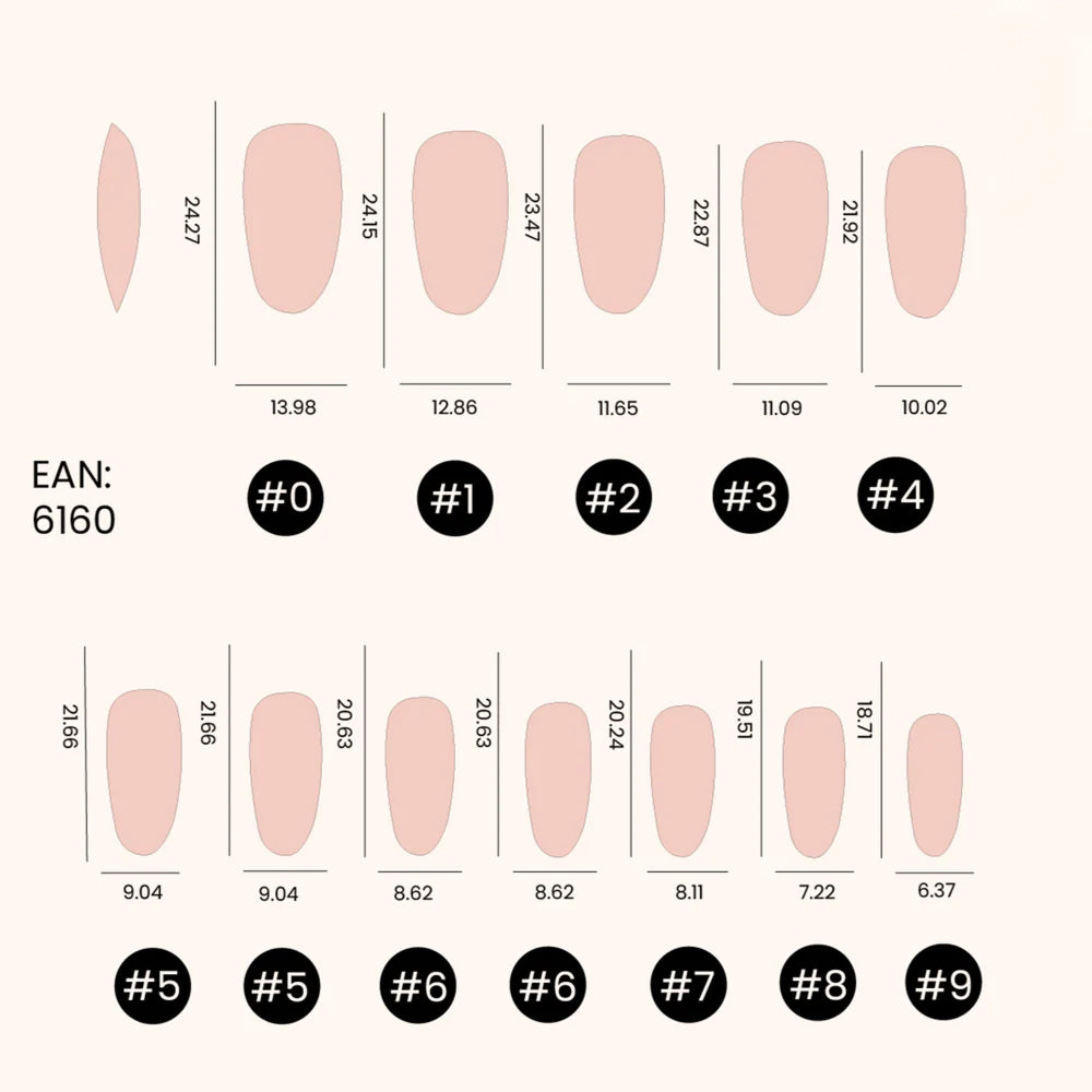 Soft Gel Nail Tips Short Stiletto 500 stk.