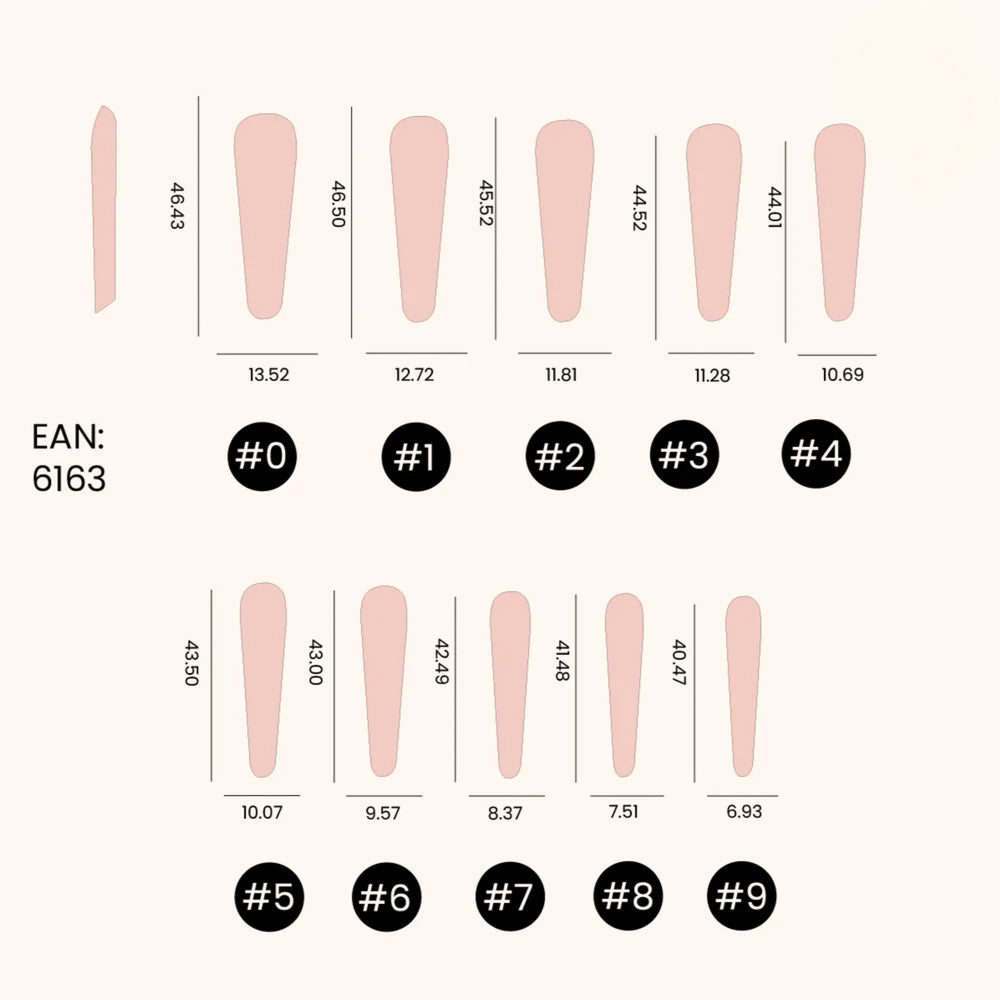 Soft Gel Nail Tips Russian Almond 100 stk.