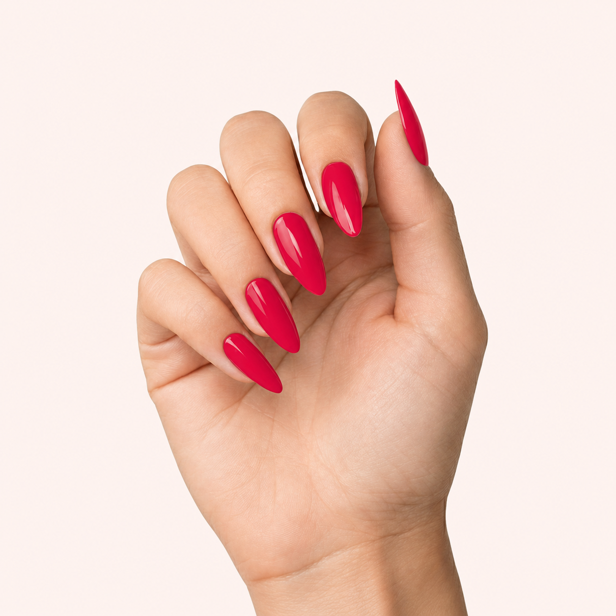 Gel Polish Shellac Shiny Red
