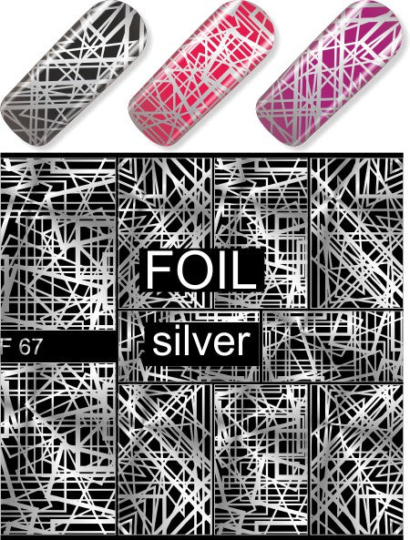 Premium Water Decals F067 silver