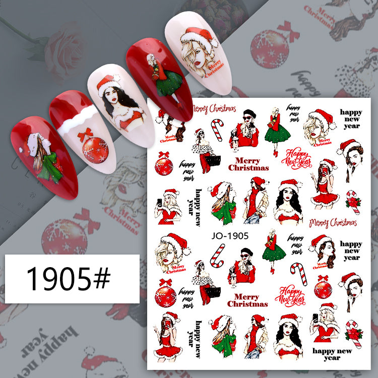 Nail Sticker Merry Christmas 2