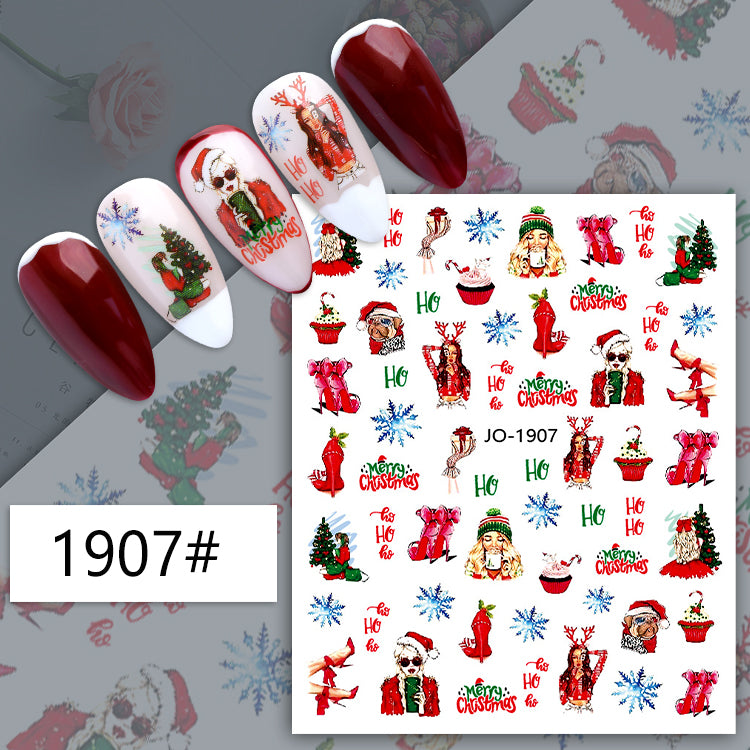 Nail Sticker Merry Christmas 1